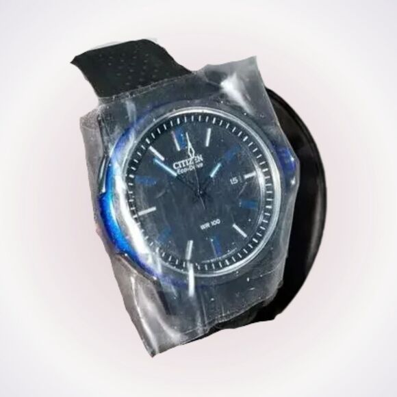 Citizen Eco-Drive Watch with Chrome Finish  | Sz OS, NWT - Picture 1 of 5